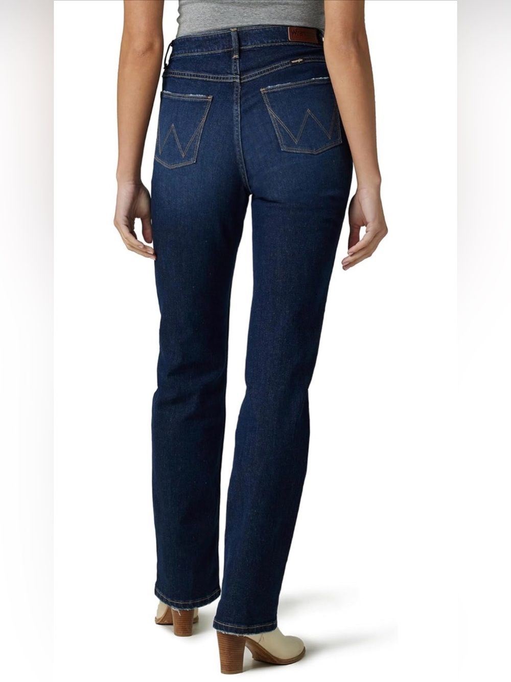 Wrangler High Rise True Straight Fit Jean Berry Dark NWOT Size 10